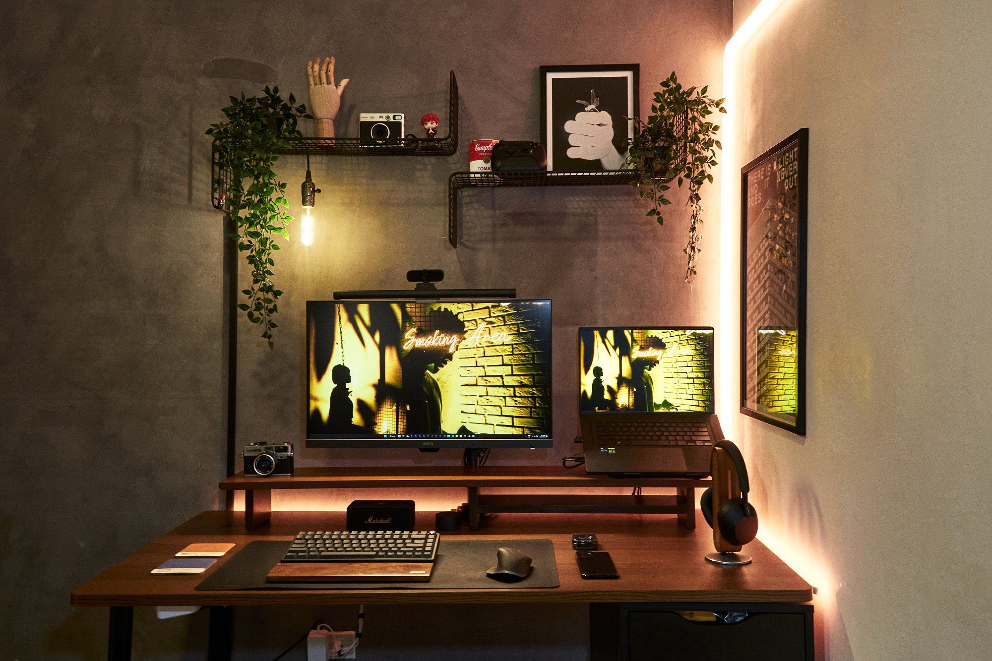 Dark, Yet Cosy Industrial Workspace in Rizal, Philippines